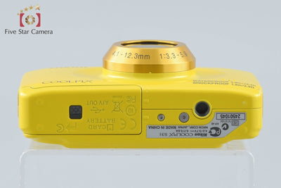 【中古】Nikon ニコン COOLPIX S31 イエロー コンパクトデジタルカメラ