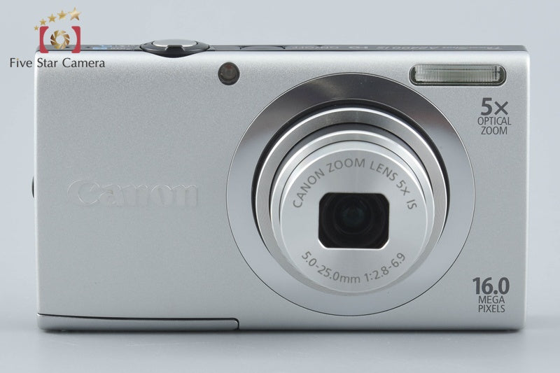中古】Canon キヤノン PowerShot A2400 IS シルバー コンパクト