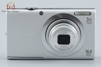 【中古】Canon キヤノン PowerShot A2400 IS シルバー コンパクトデジタルカメラ 元箱付き