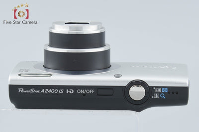 【中古】Canon キヤノン PowerShot A2400 IS シルバー コンパクトデジタルカメラ 元箱付き