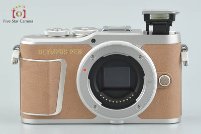 【中古】OLYMPUS オリンパス PEN E-PL9 14-42mm EZ レンズキット ブラウン シャッター回数僅少