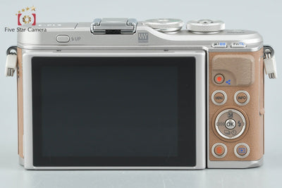 【中古】OLYMPUS オリンパス PEN E-PL9 14-42mm EZ レンズキット ブラウン シャッター回数僅少