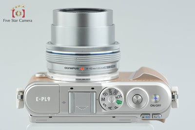 【中古】OLYMPUS オリンパス PEN E-PL9 14-42mm EZ レンズキット ブラウン シャッター回数僅少