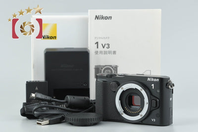 【中古】Nikon ニコン 1 V3 ブラック ミラーレス一眼カメラ シャッター回数僅少 元箱付き
