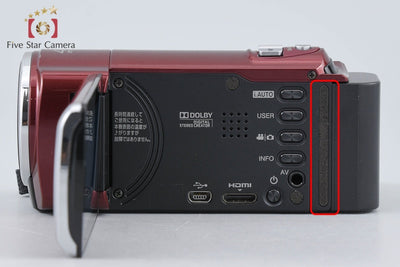 【中古】JVC ケンウッド Everio GZ-HM460 レッド デジタルビデオカメラ