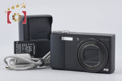 【中古】RICOH リコー R8 ブラック コンパクトデジタルカメラ シャッター回数僅少