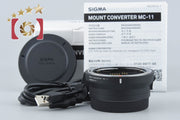 【中古】SIGMA シグマ マウントコンバーター MC-11 Canon EF-E用 Canon EF → ソニーEマウント 元箱付き