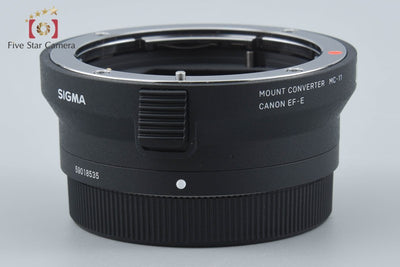 【中古】SIGMA シグマ マウントコンバーター MC-11 Canon EF-E用 Canon EF → ソニーEマウント 元箱付き