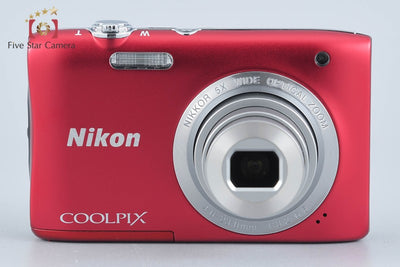 【中古】Nikon ニコン COOLPIX S2900 レッド コンパクトデジタルカメラ 元箱付き