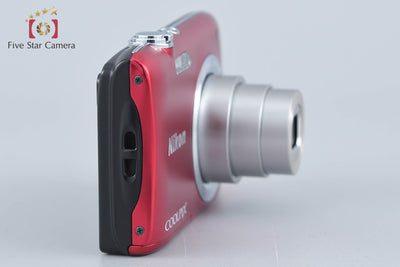 【中古】Nikon ニコン COOLPIX S2900 レッド コンパクトデジタルカメラ 元箱付き
