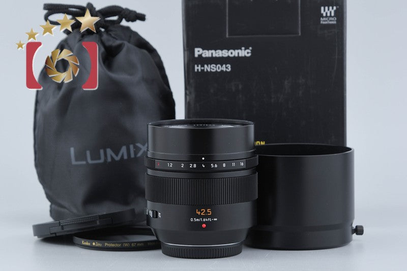 【中古】Panasonic パナソニック LUMIX LEICA DG NOCTICRON 42.5mm f/1.2 ASPH. O.I.S H-NS043 元箱付き