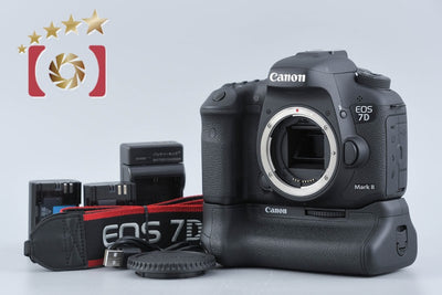 【中古】Canon キヤノン EOS 7D Mark II デジタル一眼レフカメラ + BG-E16 バッテリーグリップ