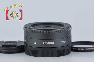 【中古】Canon キヤノン EF-M 22mm f/2 STM ブラック