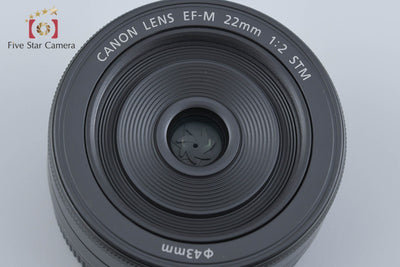 【中古】Canon キヤノン EF-M 22mm f/2 STM ブラック