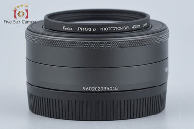【中古】Canon キヤノン EF-M 22mm f/2 STM ブラック