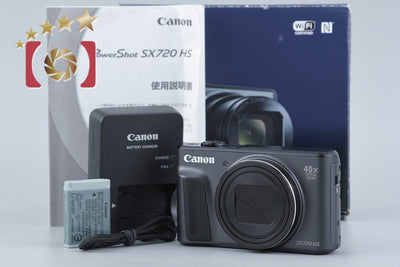 【中古】Canon キヤノン PowerShot SX720 HS ブラック コンパクトデジタルカメラ 元箱付き