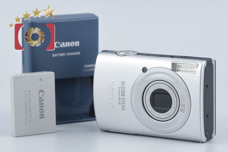 【中古】Canon キヤノン Digital IXUS 860 IS シルバー コンパクトデジタルカメラ 海外版