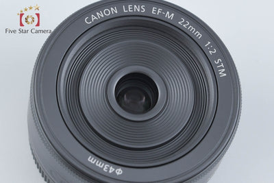 【中古】Canon キヤノン EF-M 22mm f/2 STM ブラック