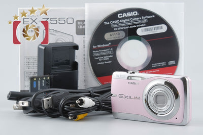 【中古】Casio カシオ EXILIM EX-Z550 ピンク コンパクトデジタルカメラ
