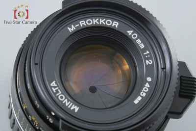 【中古】MINOLTA ミノルタ M-ROKKOR 40mm f/2 ライカMマウント 2026.8月 オーバーホール済み