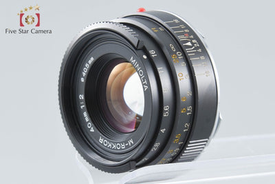 【中古】MINOLTA ミノルタ M-ROKKOR 40mm f/2 ライカMマウント 2026.8月 オーバーホール済み