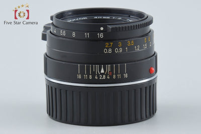 【中古】MINOLTA ミノルタ M-ROKKOR 40mm f/2 ライカMマウント 2026.8月 オーバーホール済み