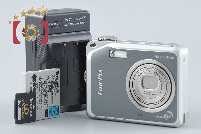 【中古】FUJIFILM 富士フイルム FinePix V10 ガンメタリック コンパクトデジタルカメラ