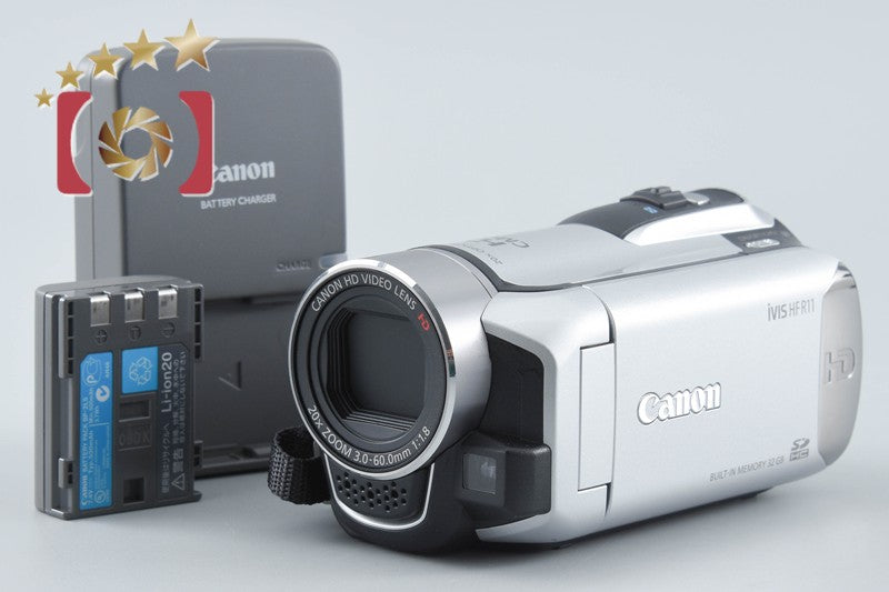 【中古】Canon キヤノン iVIS HF R11 スノーシルバー ビデオカメラ