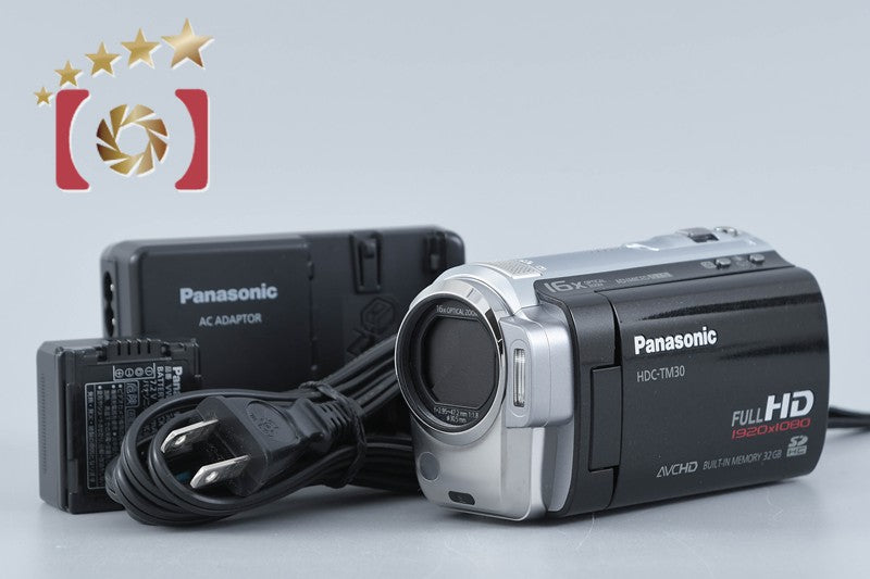 【中古】Panasonic パナソニック HDC-TM30 オニキスブラック フルハイビジョンビデオカメラ