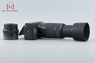 【中古】SONY ソニー α6400 ILCE-6400 ダブルズームレンズキット ブラック シャッター回数僅少 元箱付き 多言語対応