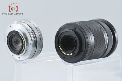 【中古】OLYMPUS オリンパス OM-D E-M10 Mark III EZ ダブルズームキット シルバー シャッター回数僅少 元箱付き