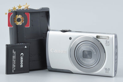 【中古】Canon キヤノン PowerShot A3500 IS シルバー コンパクトデジタルカメラ