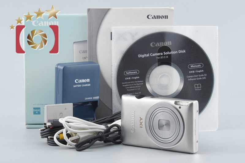 【中古】Canon キヤノン IXY 410F シルバー コンパクトデジタルカメラ 元箱付き