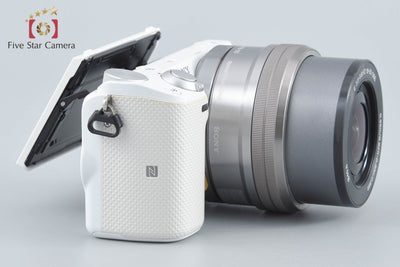 【中古】SONY ソニー α NEX-5T ホワイト パワーズームレンズキット シャッター回数僅少 多言語対応