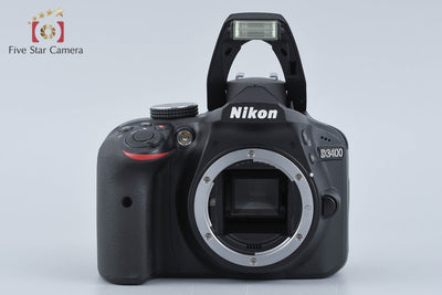 【中古】Nikon ニコン D3400 18-55 VR レンズキット ブラック シャッター回数僅少