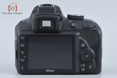 【中古】Nikon ニコン D3400 18-55 VR レンズキット ブラック シャッター回数僅少