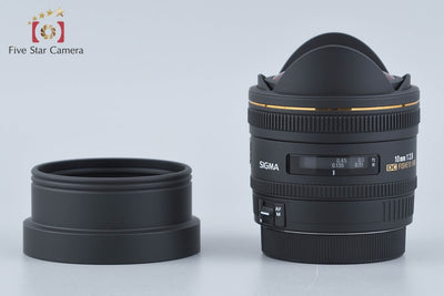 【中古】SIGMA シグマ 10mm f/2.8 EX DC FISHEYE HSM キヤノン用 元箱付き