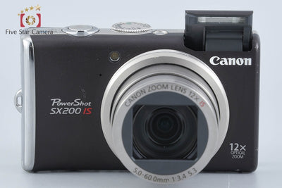 【中古】Canon キヤノン PowerShot SX200 IS ウォームブラック コンパクトデジタルカメラ 元箱付き