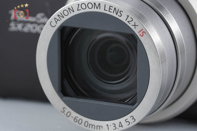【中古】Canon キヤノン PowerShot SX200 IS ウォームブラック コンパクトデジタルカメラ 元箱付き