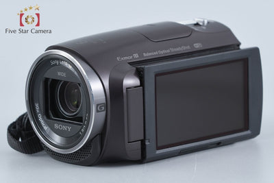 【中古】SONY ソニー HDR-PJ670 ボルドーブラウン デジタルビデオカメラ 多言語対応