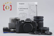 【中古】OLYMPUS オリンパス OM-D E-M10 Mark III EZ ダブルズームキット ブラック シャッター回数僅少