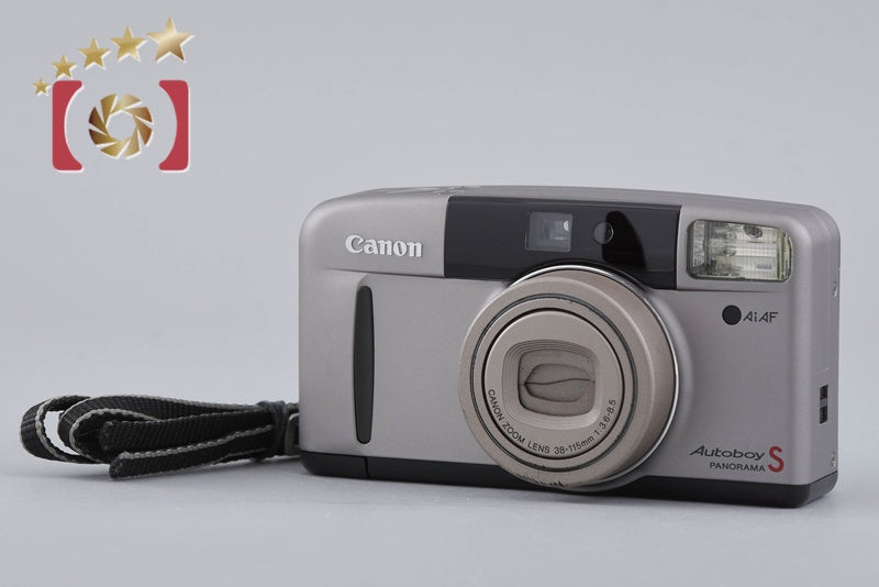 【中古】Canon キヤノン Autoboy S PANORAMA グレージュチタン コンパクトフィルムカメラ