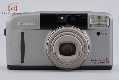 【中古】Canon キヤノン Autoboy S PANORAMA グレージュチタン コンパクトフィルムカメラ
