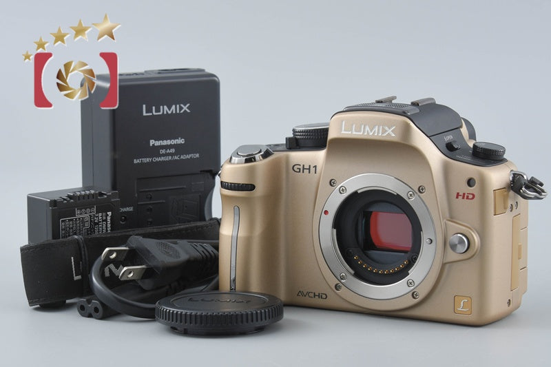 【中古】Panasonic パナソニック LUMIX DMC-GH1 コンフォートゴールド ミラーレス一眼カメラ シャッター回数僅少