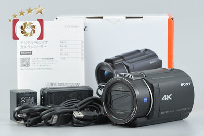 【中古】SONY ソニー HANDYCAM FDR-AX45 ブラック ビデオカメラ 元箱付き 多言語対応