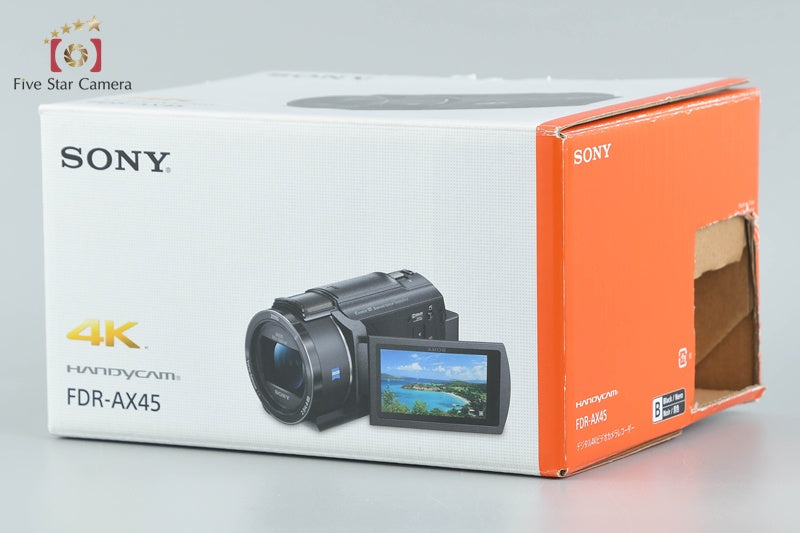 中古】SONY ソニー HANDYCAM FDR-AX45 ブラック ビデオカメラ 元箱付き