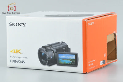 【中古】SONY ソニー HANDYCAM FDR-AX45 ブラック ビデオカメラ 元箱付き 多言語対応
