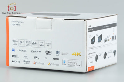 【中古】SONY ソニー HANDYCAM FDR-AX45 ブラック ビデオカメラ 元箱付き 多言語対応
