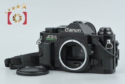 【中古】Canon キヤノン AE-1 PROGRAM ブラック フィルム一眼レフカメラ データバックA付属