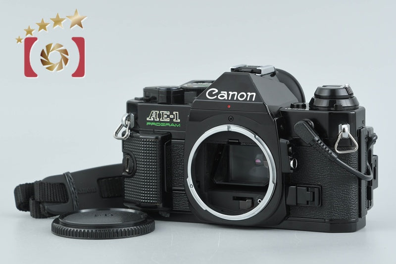 【中古】Canon キヤノン AE-1 PROGRAM ブラック フィルム一眼レフカメラ データバックA付属